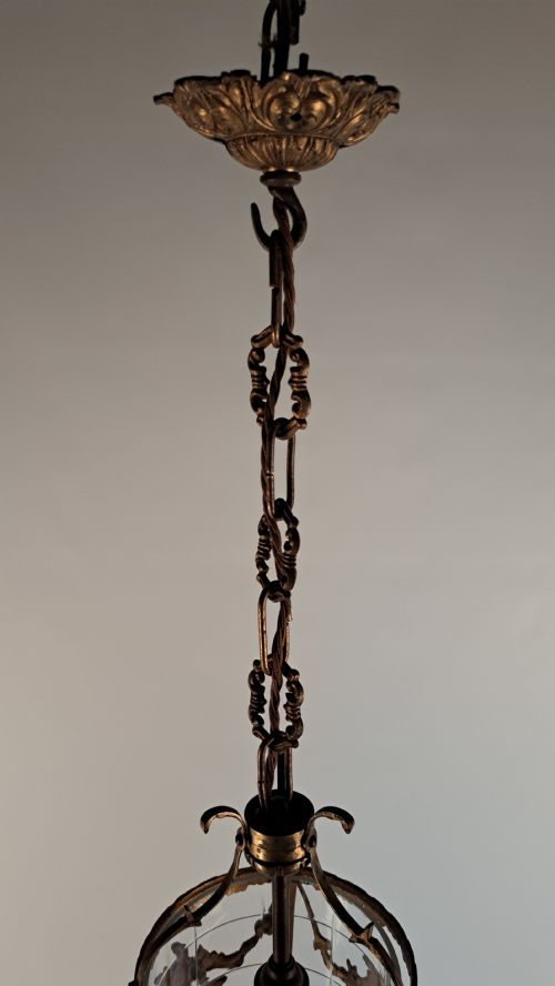 FRENCH BRONZE ORMOLU LANTERN - ADDITIONAL PHOTO 3