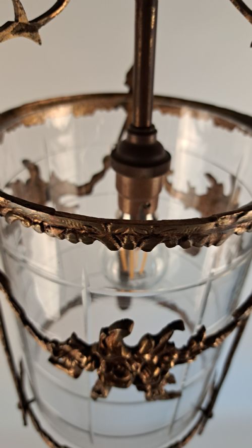 FRENCH BRONZE ORMOLU LANTERN - ADDITIONAL PHOTO 5