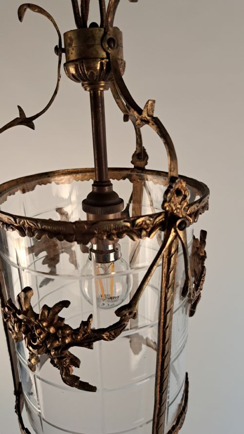 FRENCH BRONZE ORMOLU LANTERN - ADDITIONAL PHOTO 7