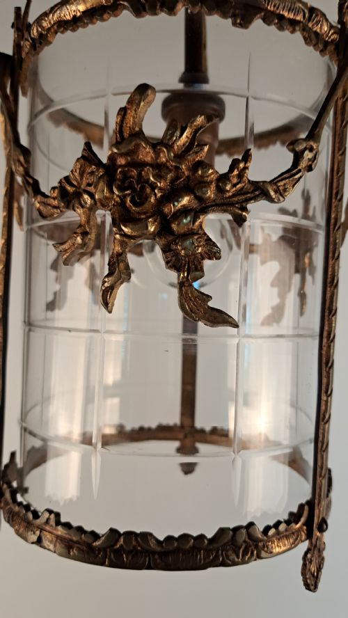 FRENCH BRONZE ORMOLU LANTERN - ADDITIONAL PHOTO 10