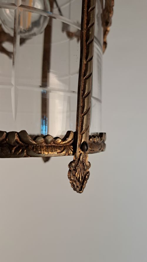 FRENCH BRONZE ORMOLU LANTERN - ADDITIONAL PHOTO 11