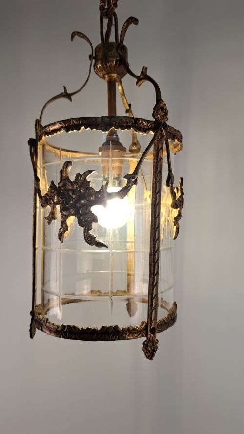 FRENCH BRONZE ORMOLU LANTERN - ADDITIONAL PHOTO 13