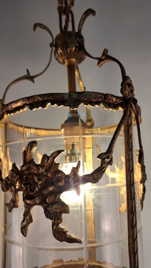 FRENCH BRONZE ORMOLU LANTERN - ADDITIONAL PHOTO 14