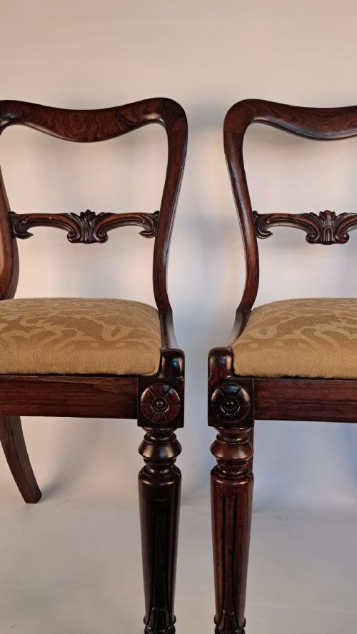 FOUR REGENCY ROSEWOOD CHAIRS - ADDITIONAL PHOTO 1