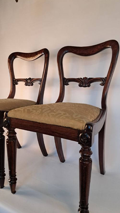 FOUR REGENCY ROSEWOOD CHAIRS - ADDITIONAL PHOTO 2
