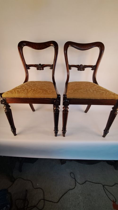 FOUR REGENCY ROSEWOOD CHAIRS - ADDITIONAL PHOTO 9