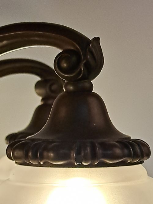 HEAVY BRONZE BAROQUE PALLADIAN CHANDELIER - ADDITIONAL PHOTO 9