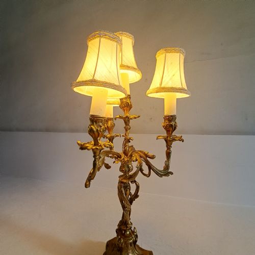GOLD BRONZE CANDELABRUM - ADDITIONAL PHOTO 15