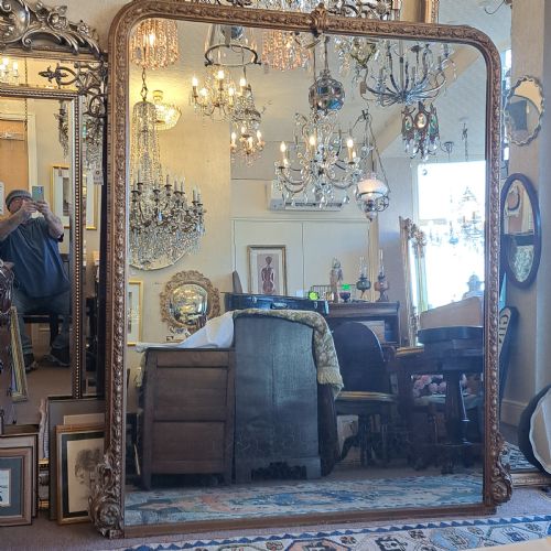 GEORGIAN OVERMANTLE MIRROR - ADDITIONAL PHOTO 2