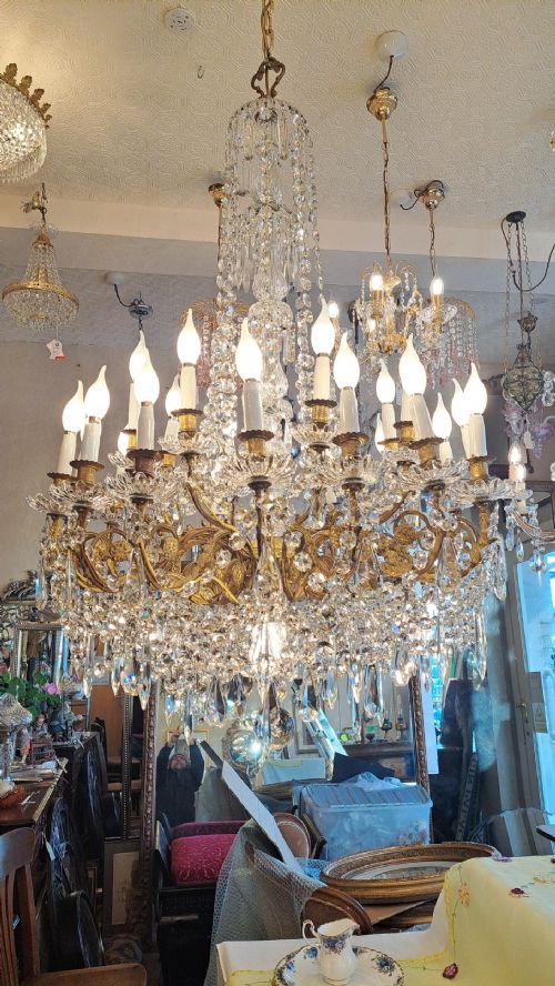 HUGE BACCARAT ELECTROLIER - ADDITIONAL PHOTO 25