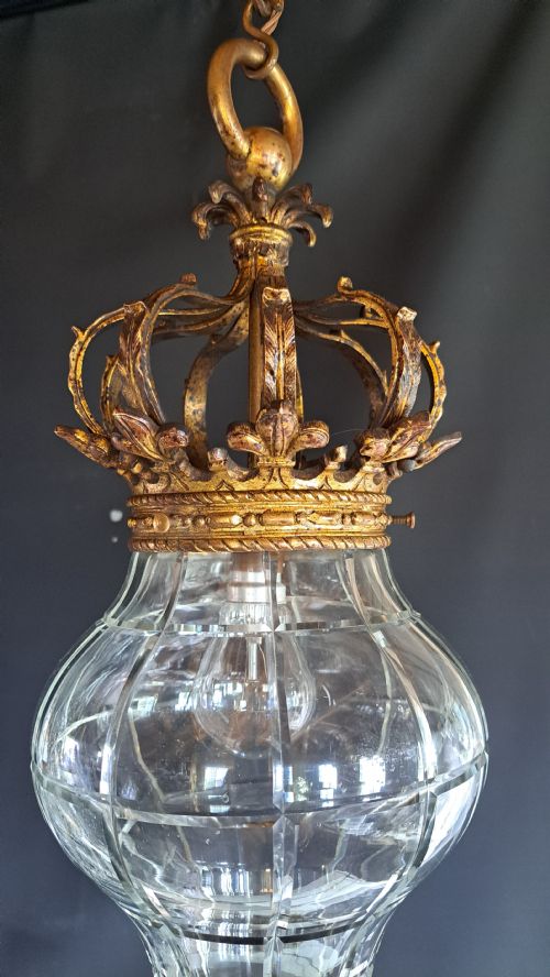 GOLD BRONZE FRENCH LANTERN - ADDITIONAL PHOTO 3
