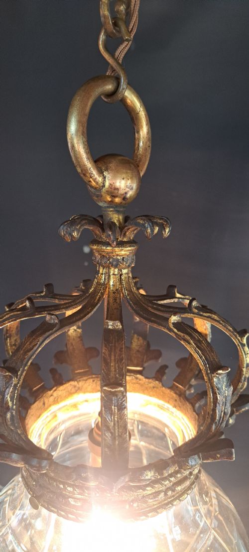 GOLD BRONZE FRENCH LANTERN - ADDITIONAL PHOTO 6