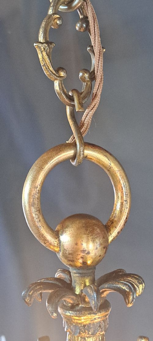 GOLD BRONZE FRENCH LANTERN - ADDITIONAL PHOTO 9