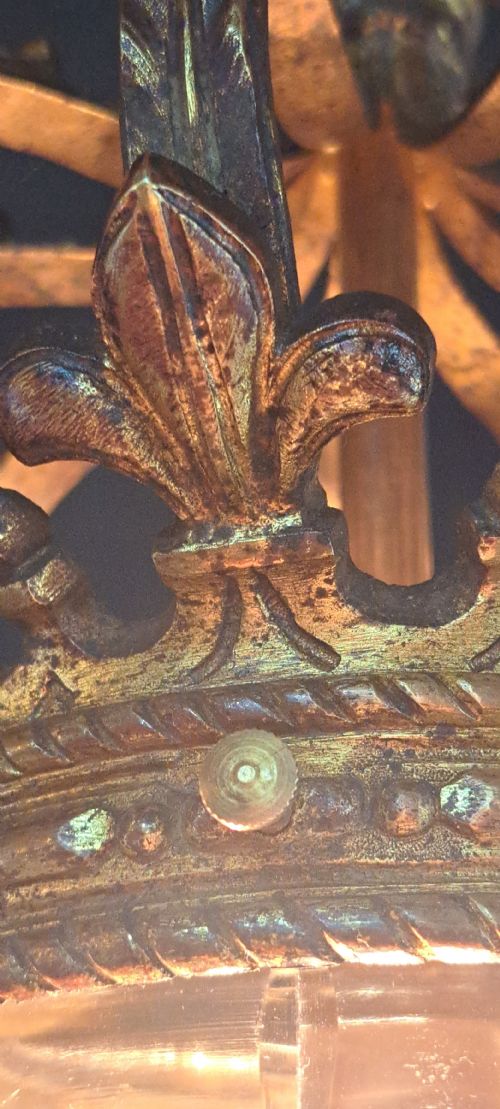 GOLD BRONZE FRENCH LANTERN - ADDITIONAL PHOTO 10