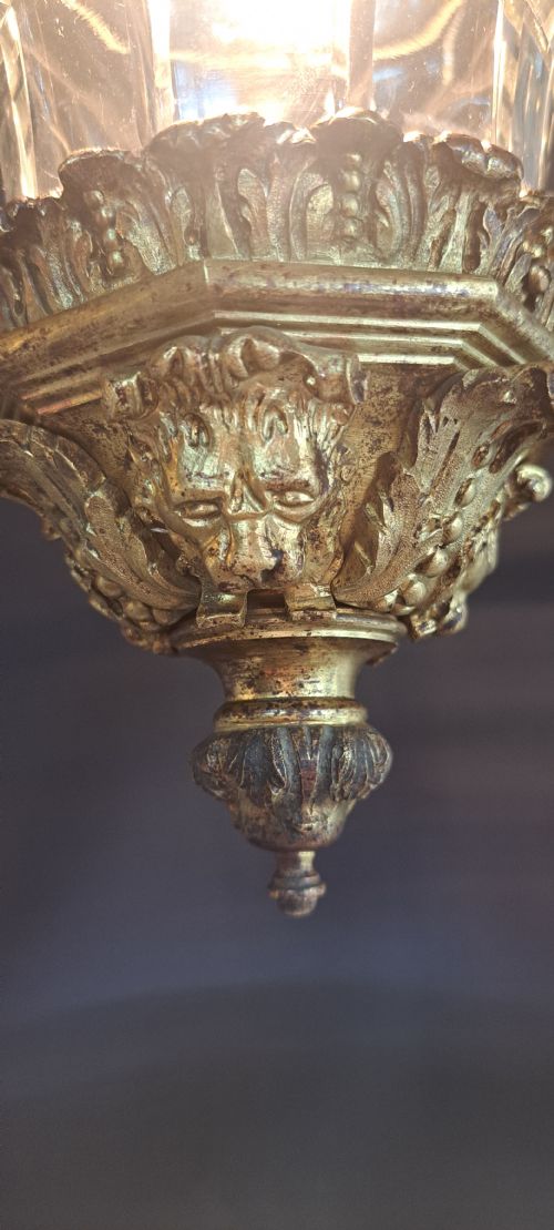GOLD BRONZE FRENCH LANTERN - ADDITIONAL PHOTO 11