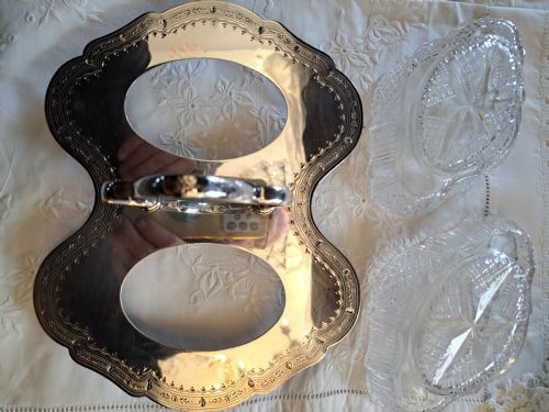 EDWARDIAN SILVER PLATE RELISH CADDY - ADDITIONAL PHOTO 4