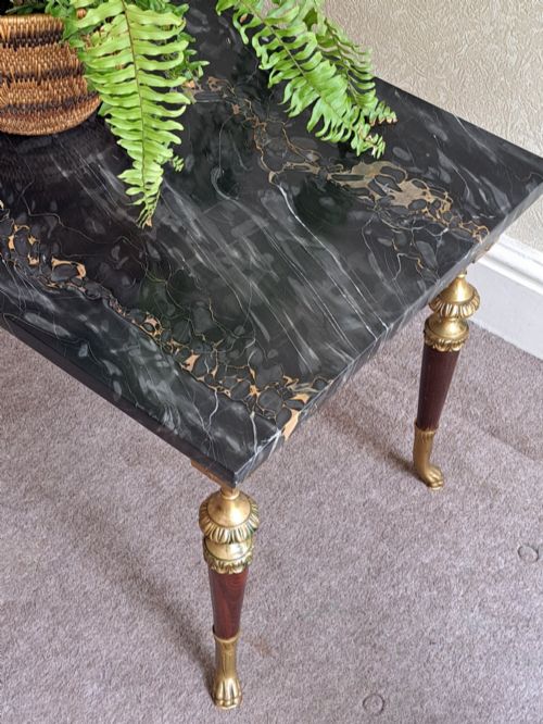MARBLE TOPPED COFFEE TABLE - ADDITIONAL PHOTO 1