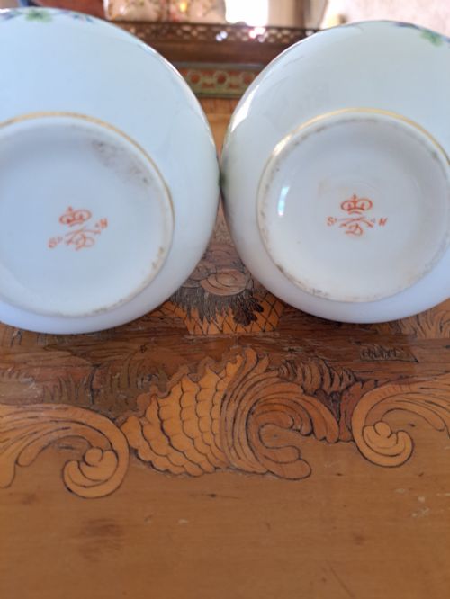 AN ORIGINAL PAIR OF CROWN DERBY BUD VASES - ADDITIONAL PHOTO 2