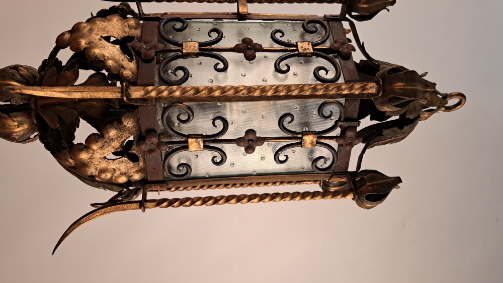 Gothic Revival Hall, Porch Lantern. View XIX