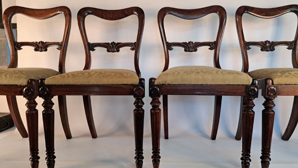 Four Regency Rosewood Chairs
