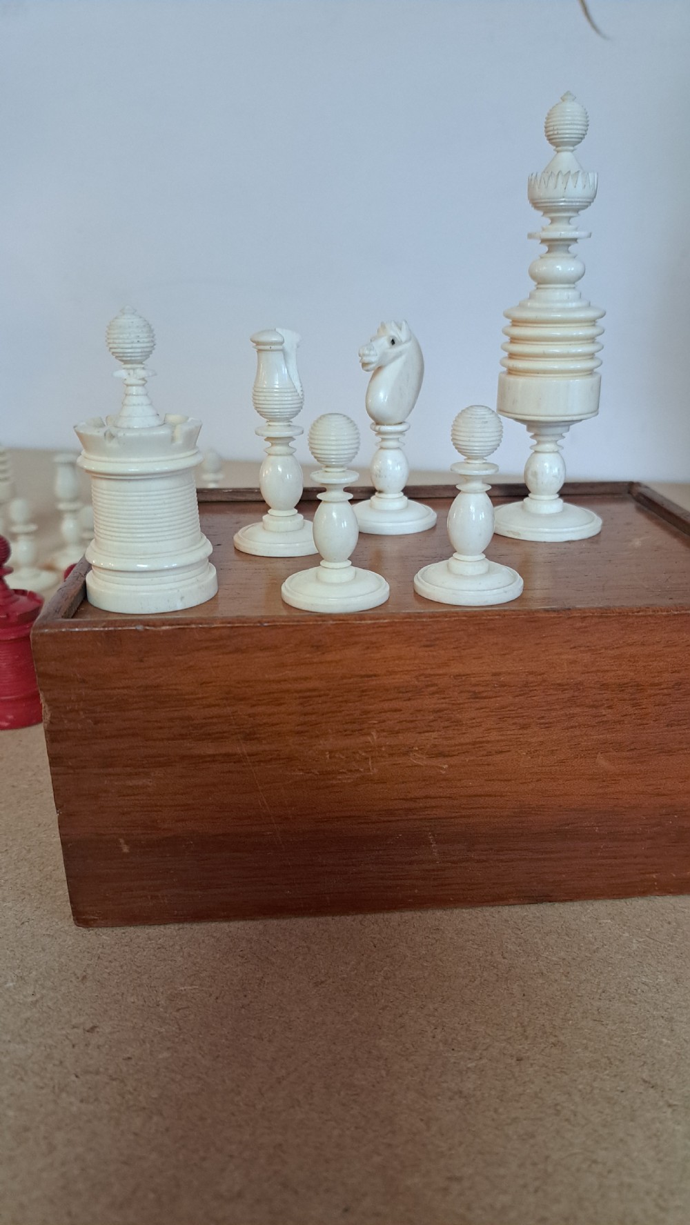 John Barleycorn, bone Chess Set View II