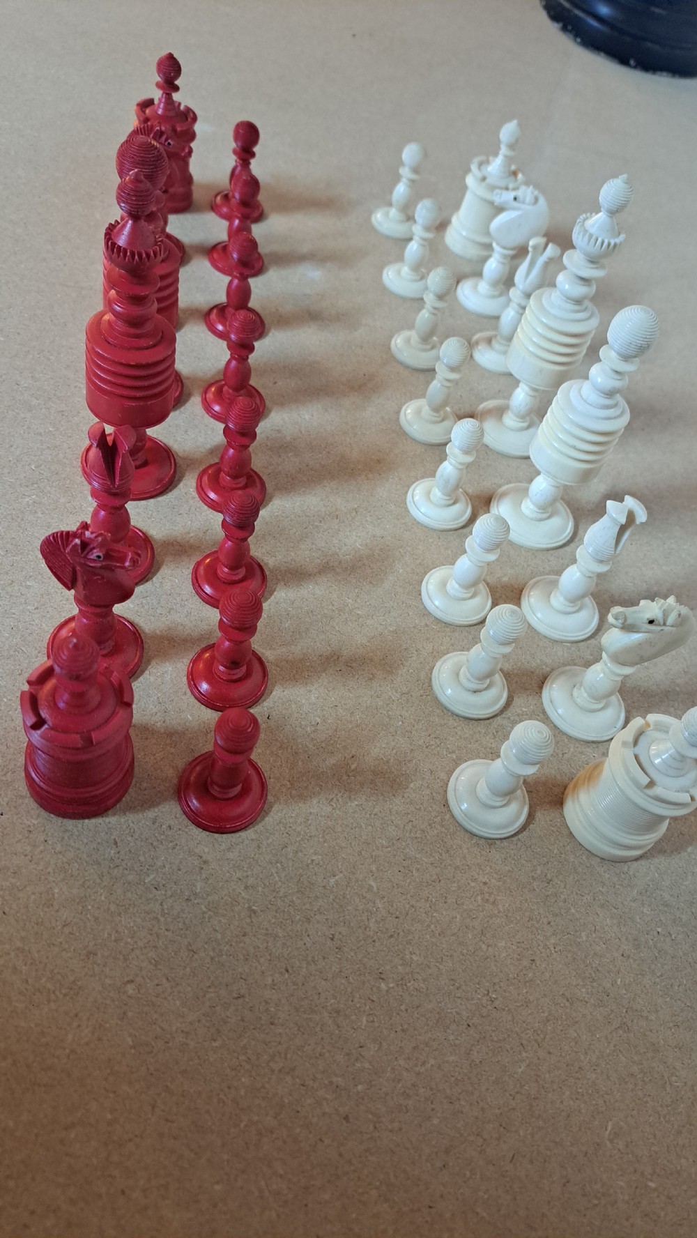John Barleycorn, bone Chess Set View VII