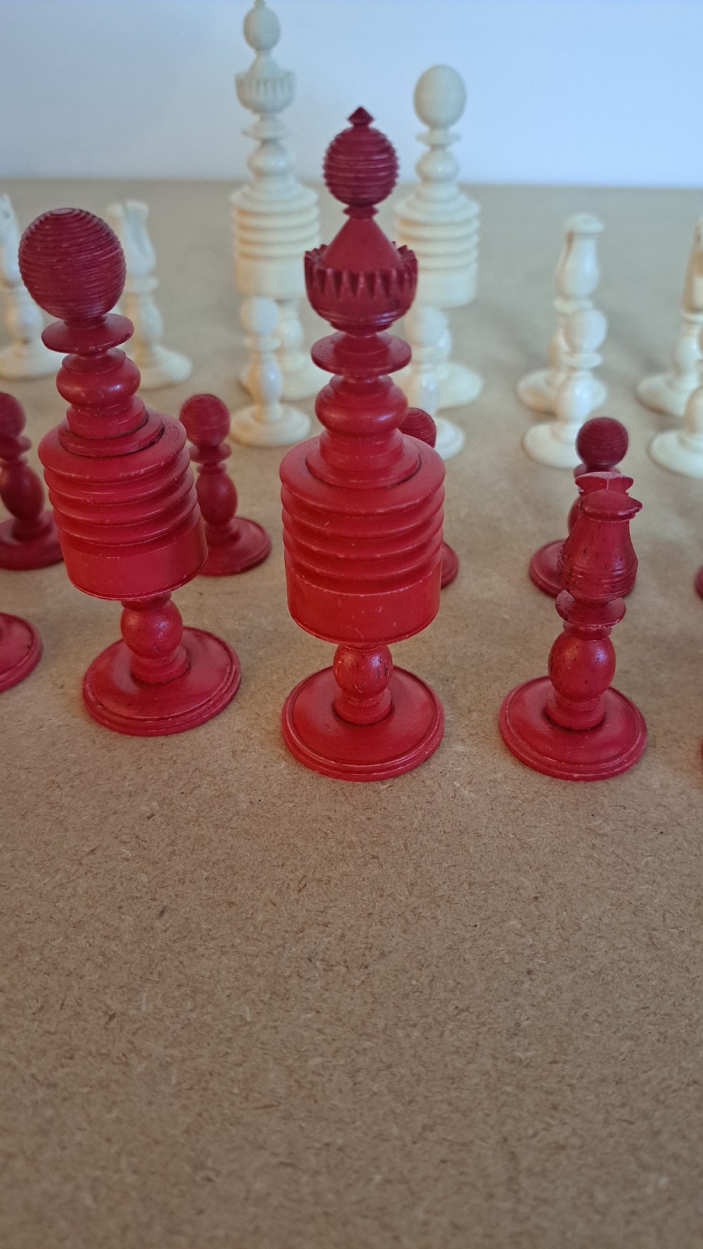 John Barleycorn, bone Chess Set View XII