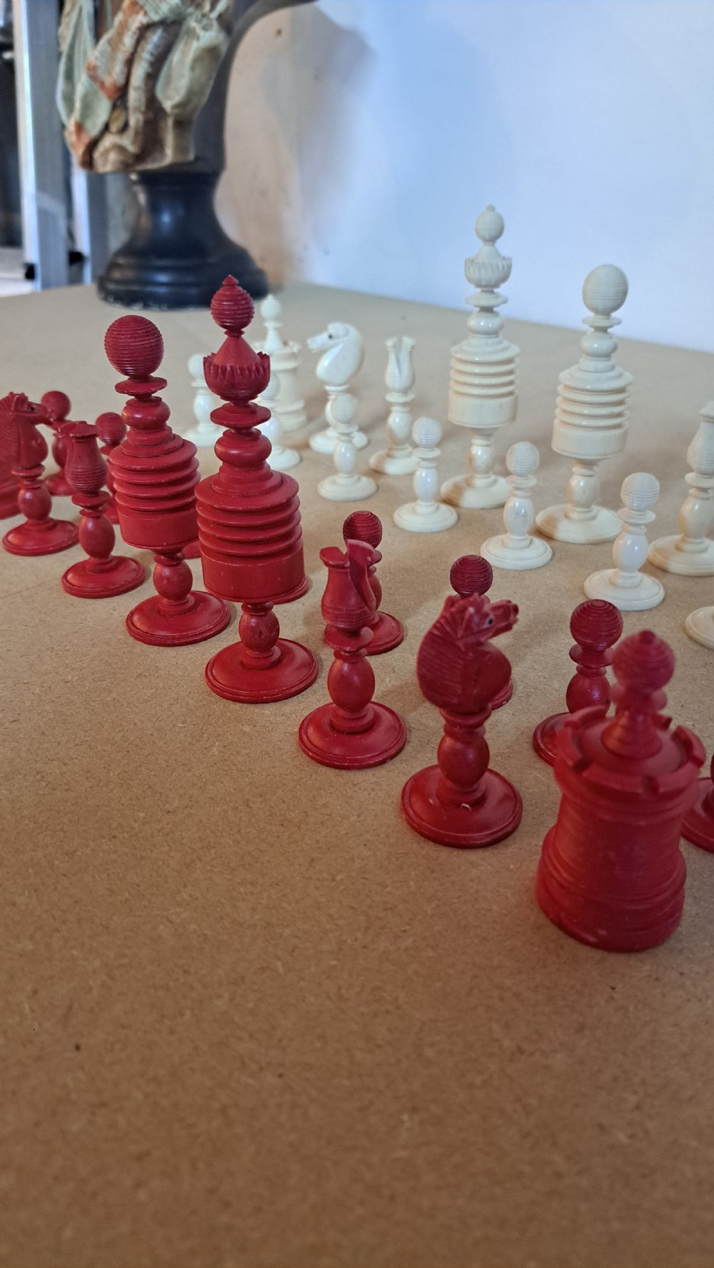 John Barleycorn, bone Chess Set View XIII