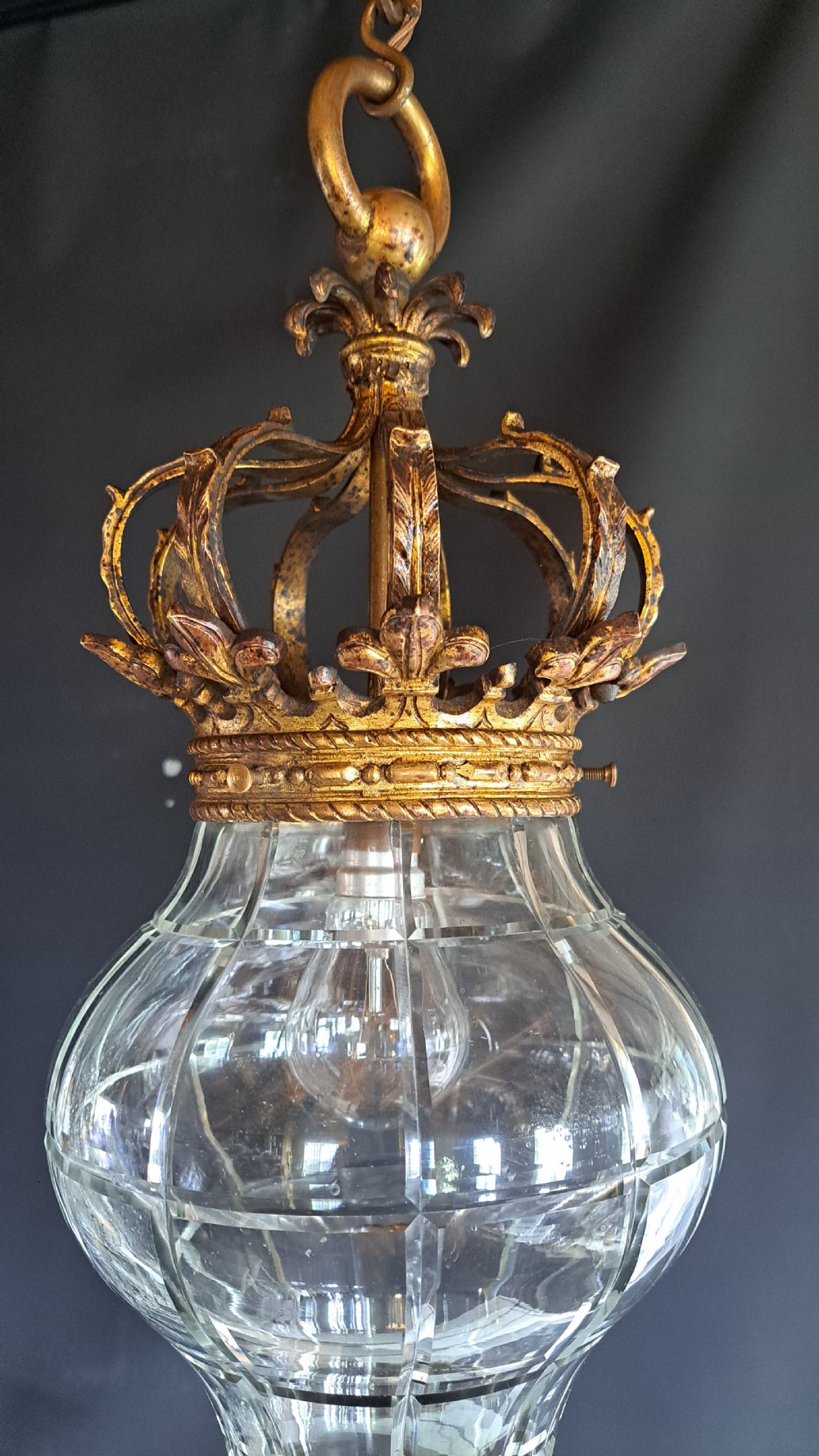 Gold Bronze French Lantern View IV
