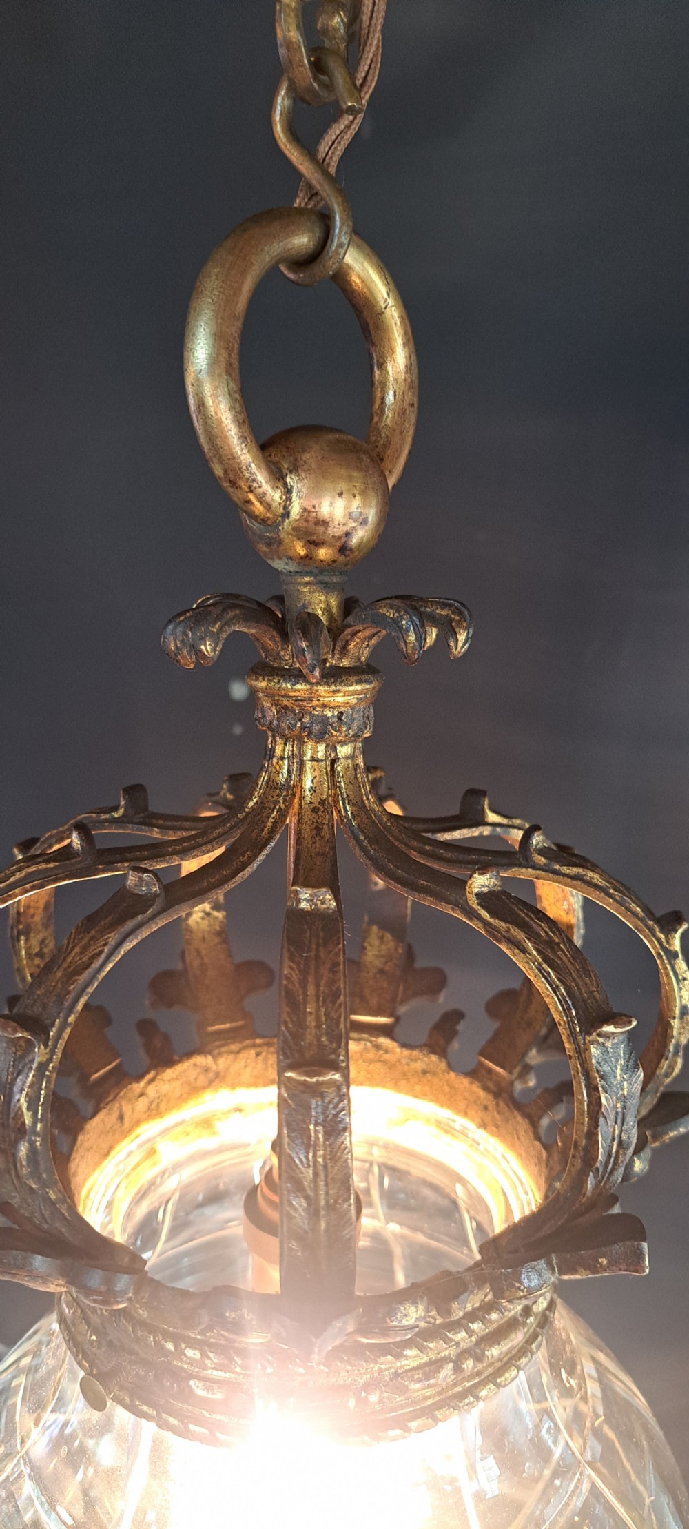 Gold Bronze French Lantern View VII
