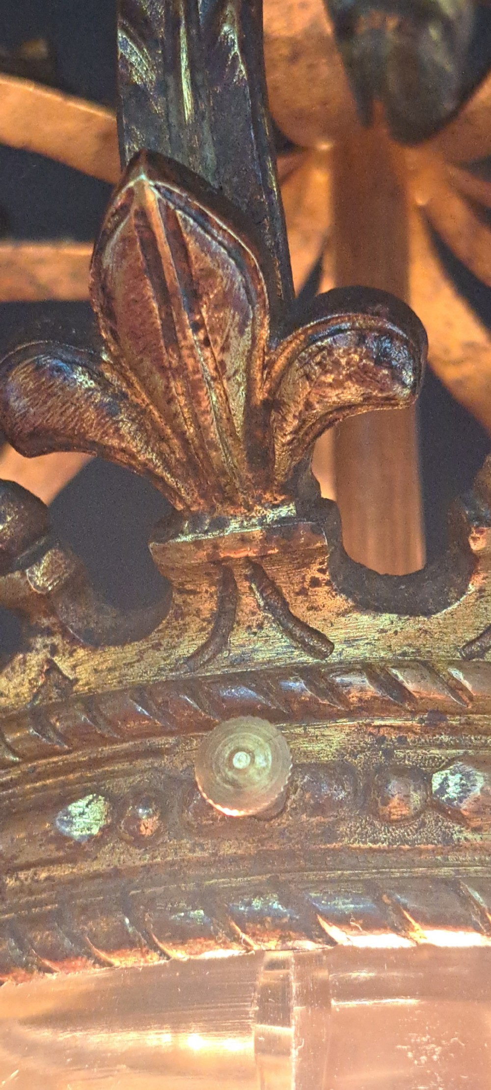 Gold Bronze French Lantern View XI