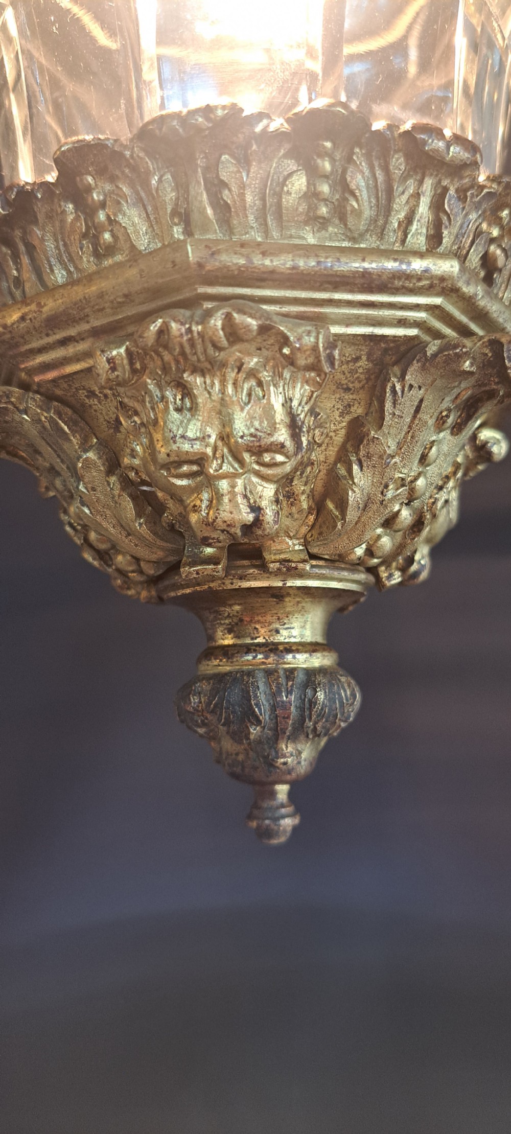 Gold Bronze French Lantern View XII