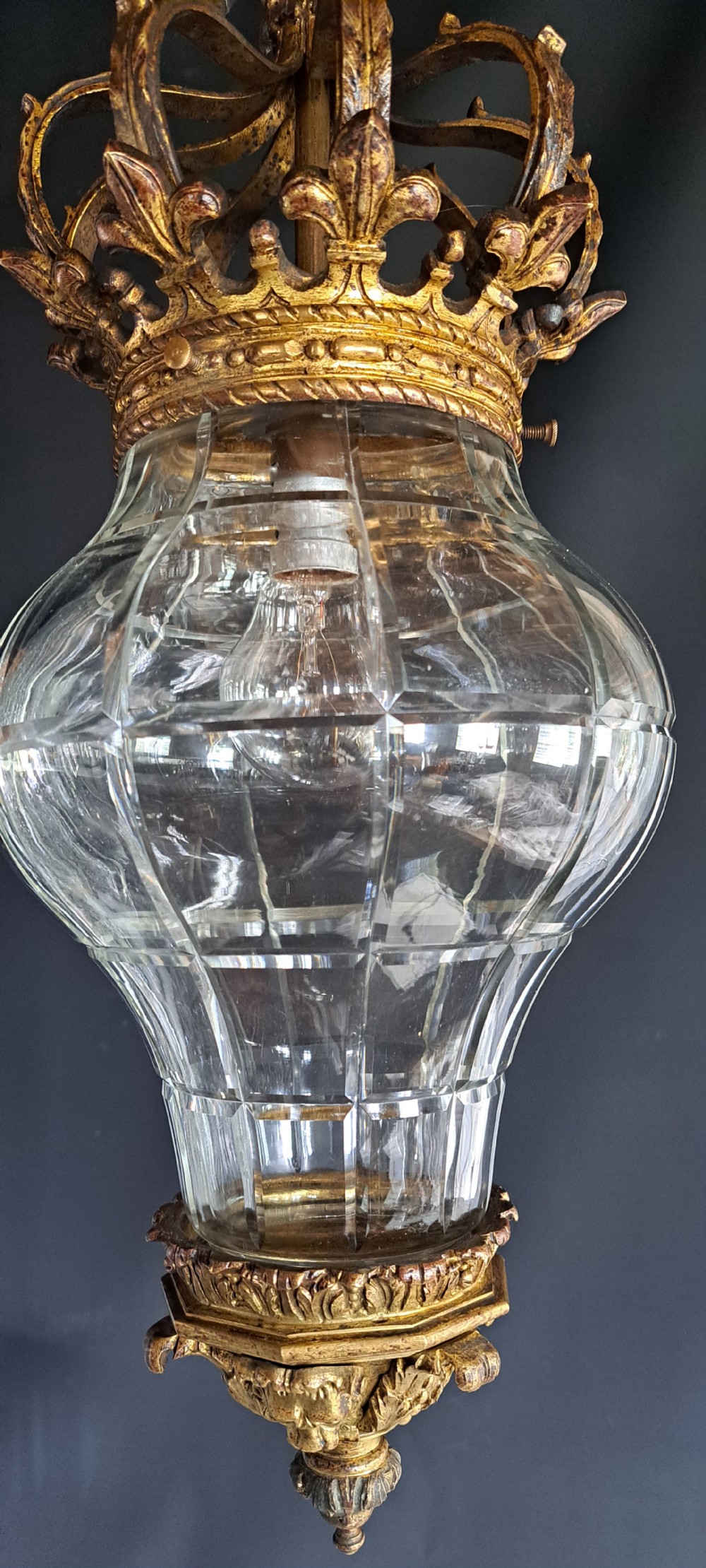 Gold Bronze French Lantern View XV