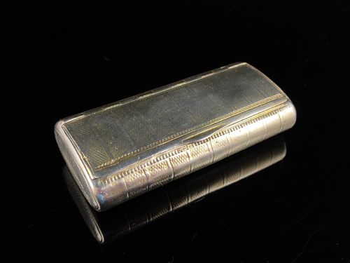 Antique George III Solid Silver Snuff Box 1801