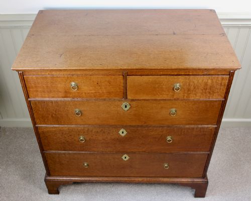 GEORGIAN OAK CHEST OF DRAWERS - ADDITIONAL PHOTO 7