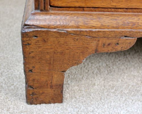 GEORGIAN OAK CHEST OF DRAWERS - ADDITIONAL PHOTO 4