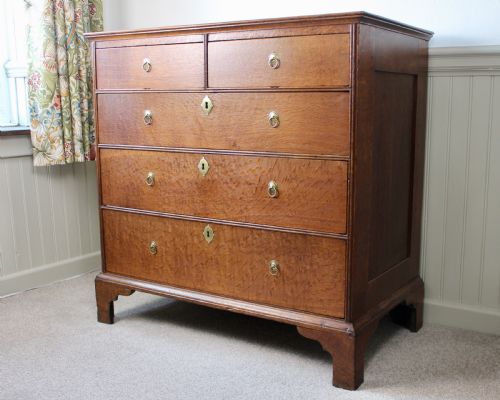 GEORGIAN OAK CHEST OF DRAWERS - ADDITIONAL PHOTO 10