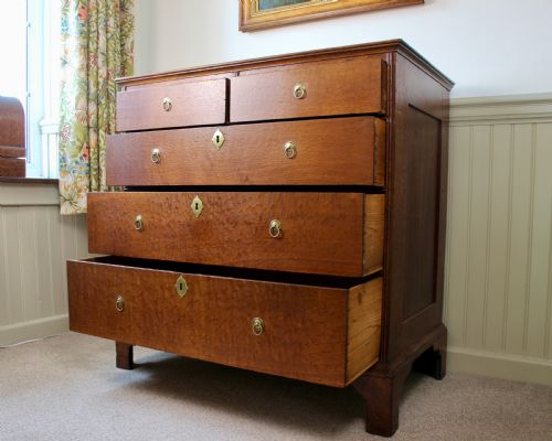GEORGIAN OAK CHEST OF DRAWERS - ADDITIONAL PHOTO 11