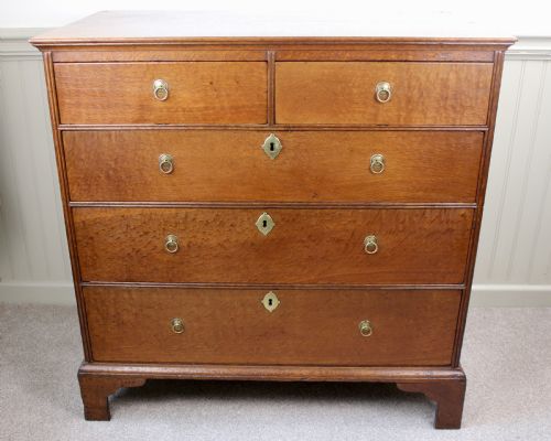 GEORGIAN OAK CHEST OF DRAWERS - ADDITIONAL PHOTO 12