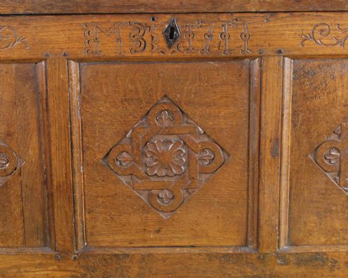 OAK CARVED COFFER - ADDITIONAL PHOTO 4