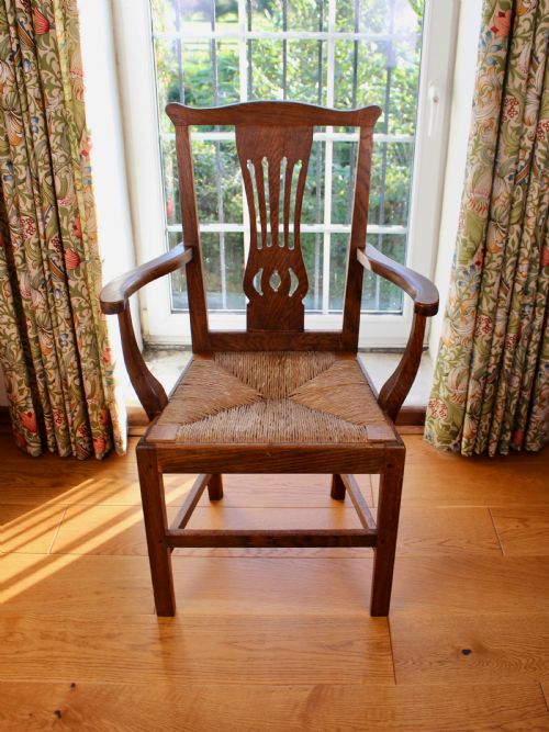 SET OF 8 GEORGE III OAK COUNTRY CHAIRS BY CLARKSON OF WOLVERHAMPTON - ADDITIONAL PHOTO 8