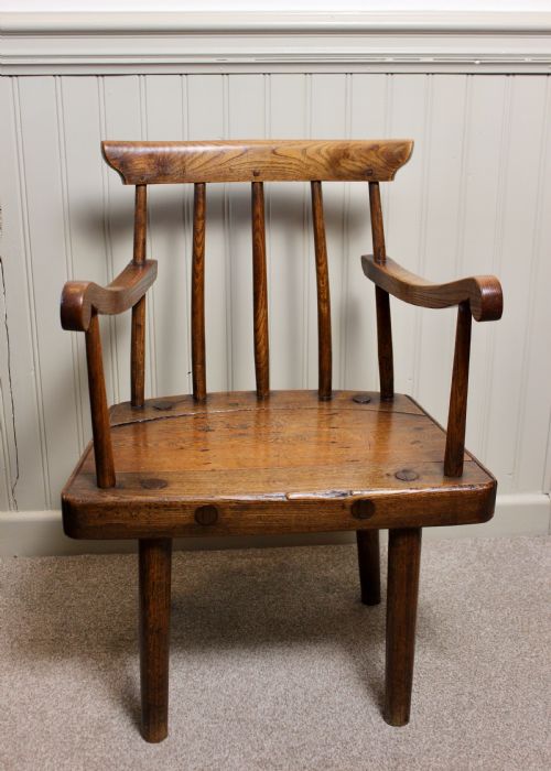 RARE PRIMITIVE IRISH HEDGEFAMINE CHAIR - ADDITIONAL PHOTO 1