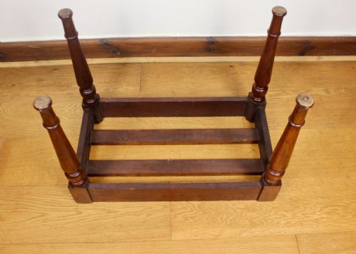 VICTORIAN MAHOGANY LUGGAGE STAND BY JAMES SHOOLBRED - ADDITIONAL PHOTO 5