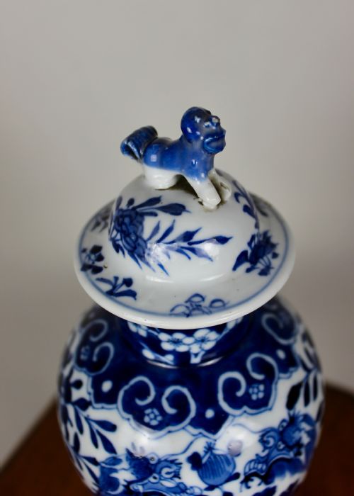 19TH CENTURY CHINESE OVOID VASE COVER - ADDITIONAL PHOTO 2