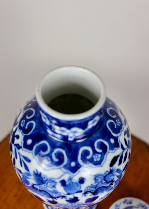 19TH CENTURY CHINESE OVOID VASE COVER - ADDITIONAL PHOTO 3
