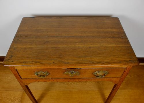 GEORGE III OAK SIDE TABLE CIRCA 1800 - ADDITIONAL PHOTO 1
