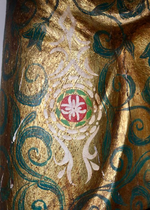 VENETIAN PARCELGILT AND POLYCHROME PAINTED BLACKAMOOR WAITER - ADDITIONAL PHOTO 5