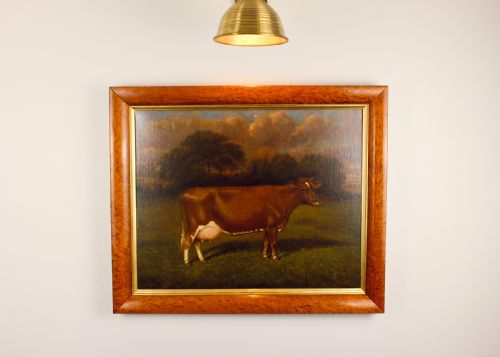 STAGENHOE ROSE OF GOLD OIL PAINTING BY WA CLARK DATED 1915 - ADDITIONAL PHOTO 1