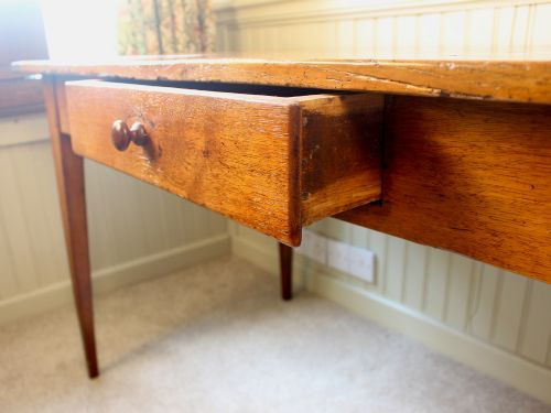19TH CENTURY FRENCH PROVINCIAL OAK FARMHOUSE TABLE - ADDITIONAL PHOTO 3