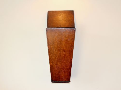 GEORGE III OAK TAPERED RECTANGULAR CANDLE BOX - ADDITIONAL PHOTO 3